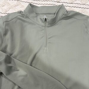 Under Armour Sage Green Quarter-Zip Pullover